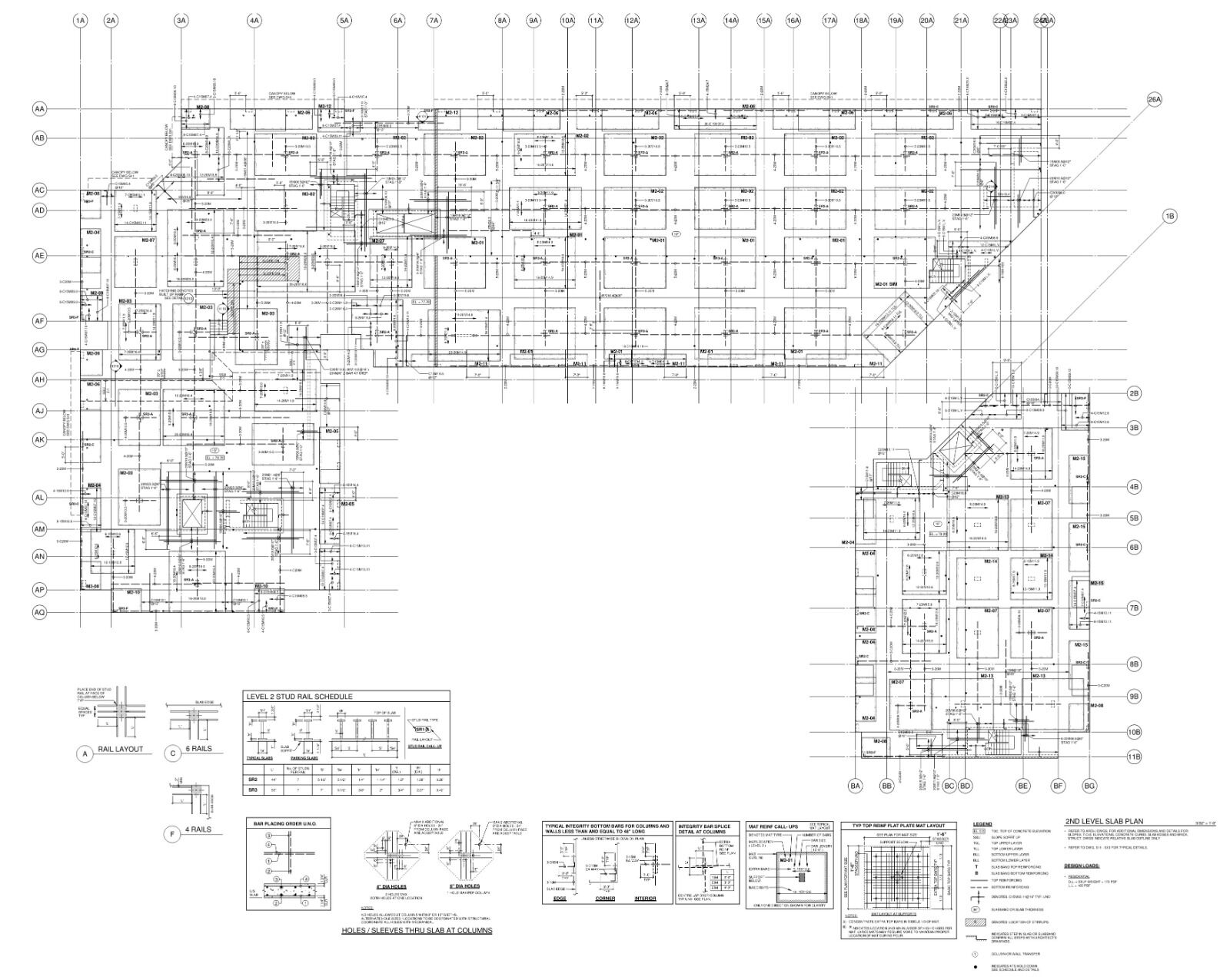 Slab band structural system design for commercial building